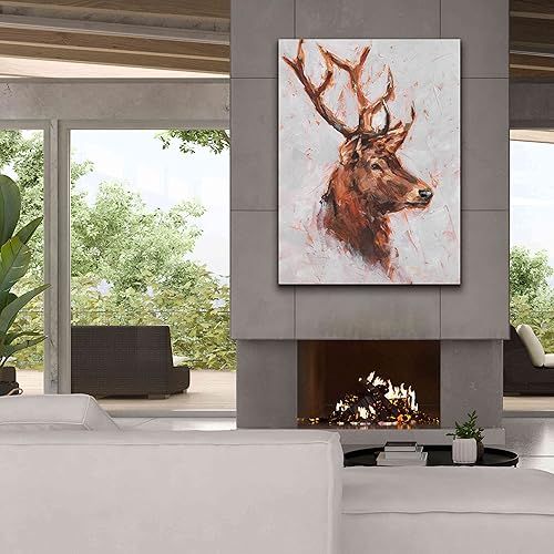 Miniatura 7 de Epic Graffiti 'Stag Study II' de Ethan Harper, lienzo para pared, 40 x 54 pulgadas