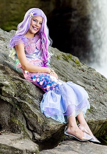 Miniatura 5 de Disfraz de sirena brillante para niñas con cola de sirena de lentejuelas