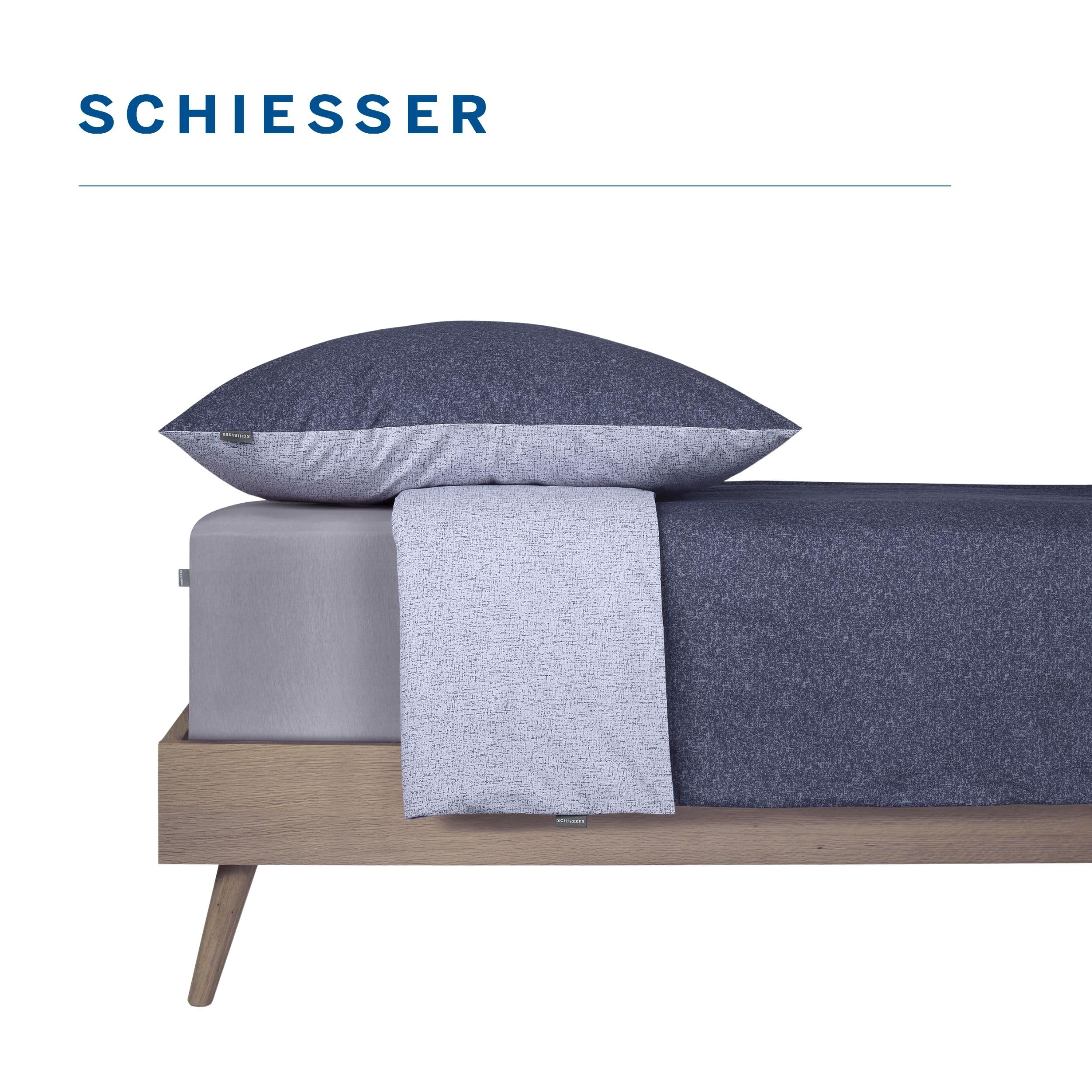 Schiesser Bettwäsche 135x200 cm | 100% Baumwolle | Plum | Zweifarbig