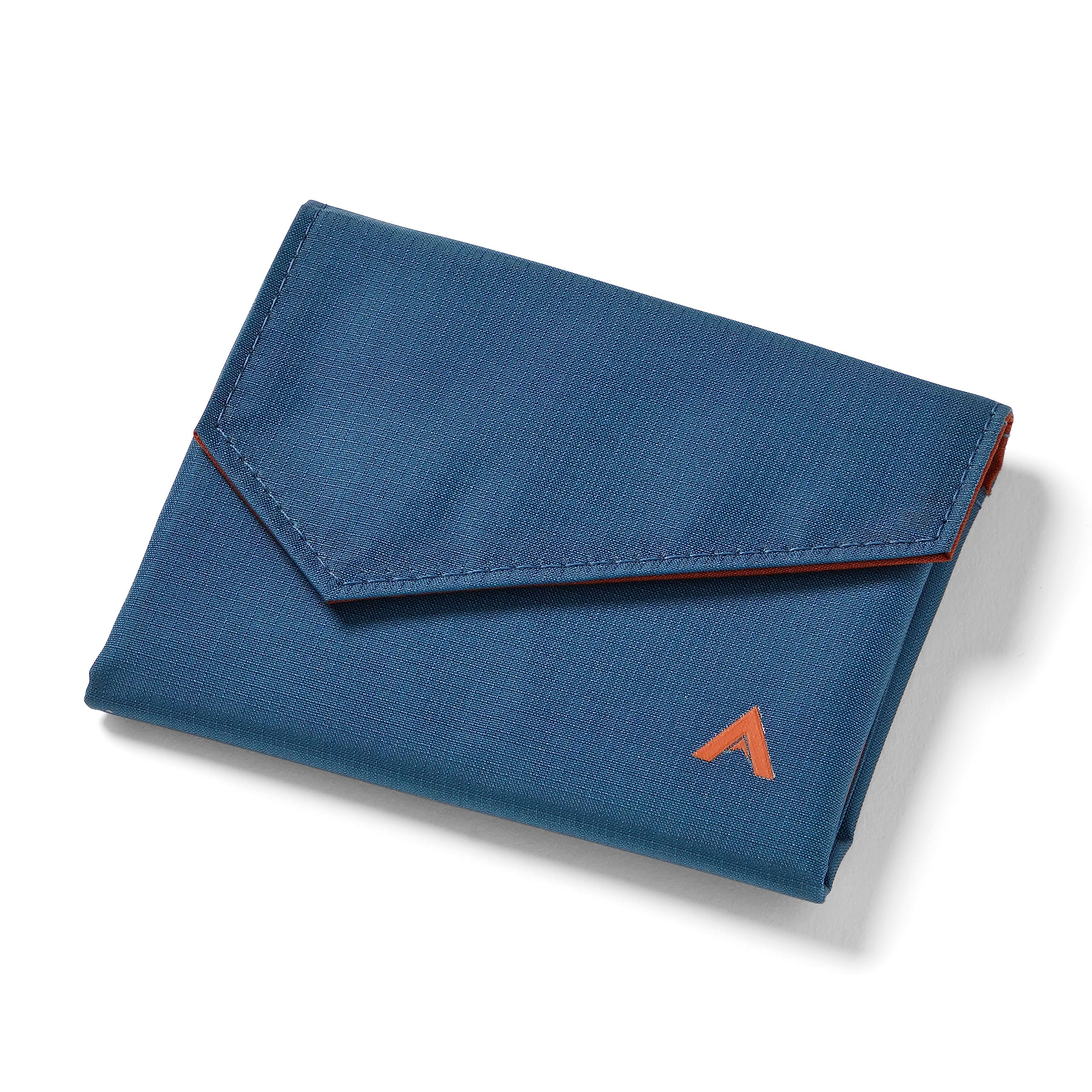 Allett Accordion Wallet, Indigo Blue | Nylon, RFID Blocking, Expandable, Minimalistic, Magnetic Closure | Holds 2-15 Cards, Bills, Receipts | Wallets