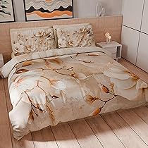 PETTI Artigiani Italiani – Set Copripiumino Singolo 140×200 cm (1 Federa 63×63 cm Inclusa), Parure Copripiumino Microfibra con Stampa Digitale Floreale 25 12 – Made in Italy