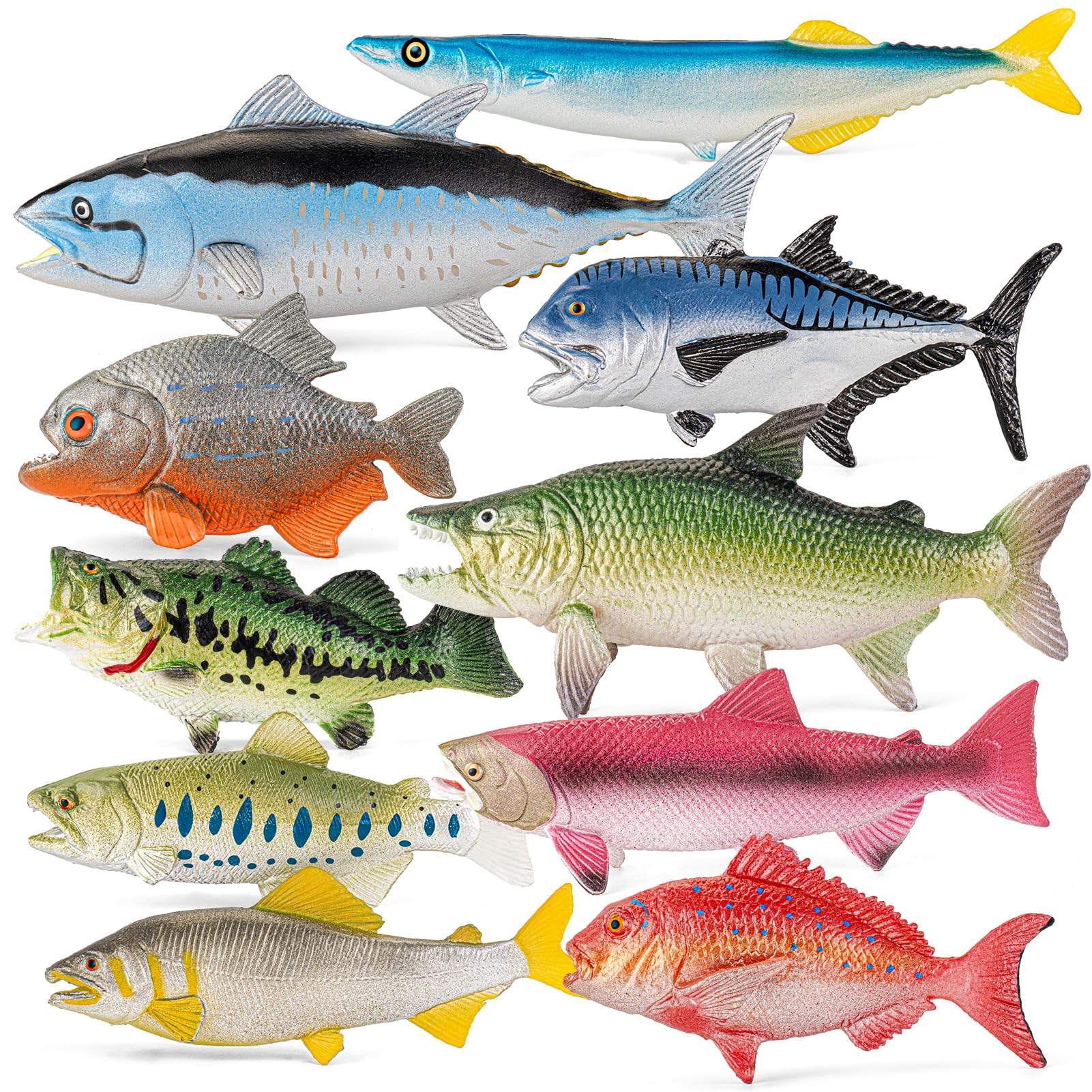 Ocean Fish Toys - 10 Piece Set for Kids -1