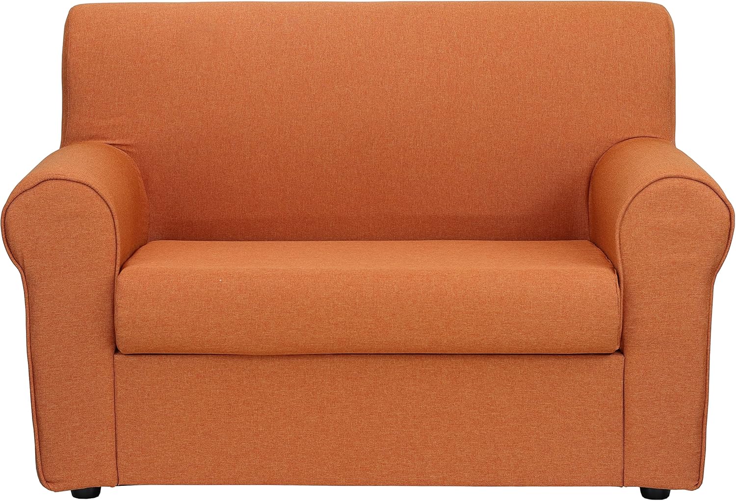 Divano 2 Posti Tot&ograve; Piccinni In Tessuto - Imbottito E Comodo, Marrone, Made In Italy