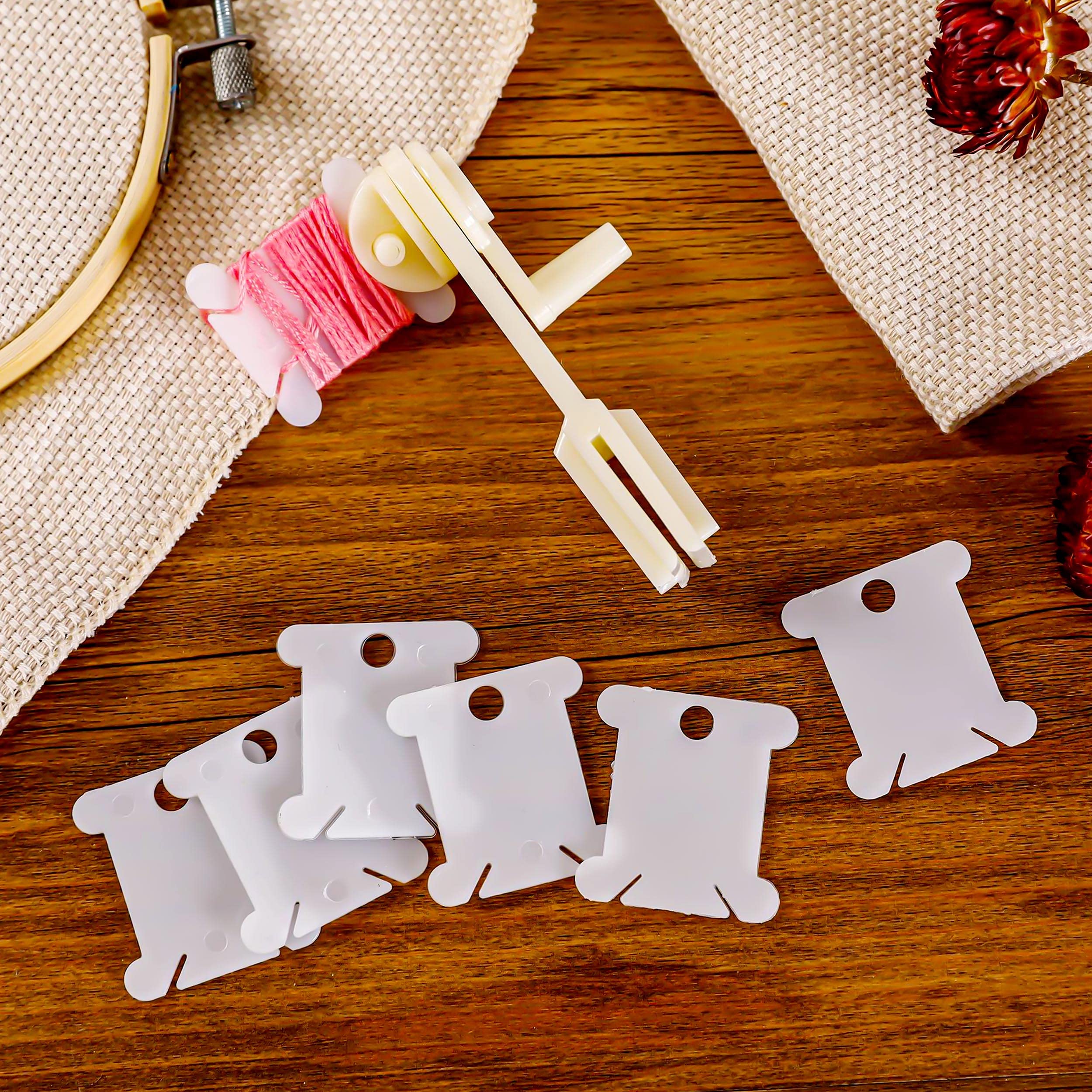 100 Bobine Per Filo Da Ricamo - Organizzatore In Plastica Per Cucito E Artigianato | 5 Colori Assortiti - Foto 8