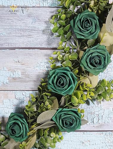 Miniatura 9 de 25 piezas de flores artificiales, rosas de espuma artificiales de tacto real, decoración para bodas, damas de honor, ramo de novia, centros de mesa,