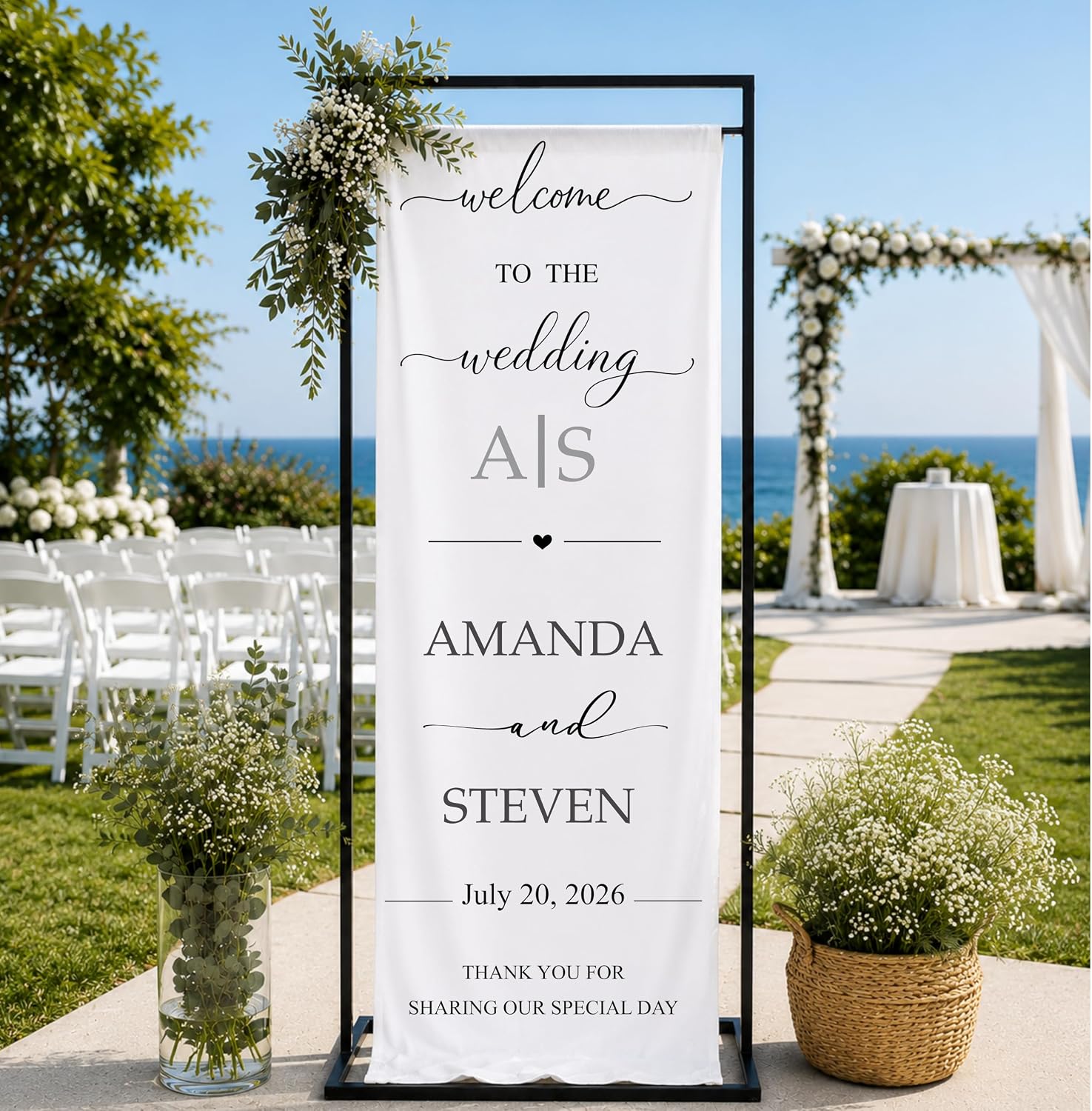 Amazon.com: Custom Wedding Welcome Sign Personalized Wedding Banner Amazon.com: Custom Wedding Welcome Sign Personalized Wedding Banner