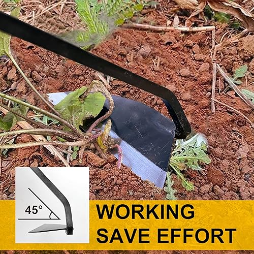 Miniatura 4 de Hanpex - Herramientas de jardinería de hoja ancha - Azadas de mano de alta calidadhoz de deshierbe tienen un borde muy afilado para un trabajo rápido