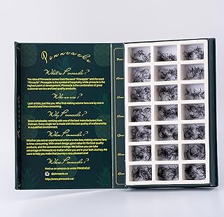 2100 FANS | 21 sizes-in-1 box | Includes : Lengths 9mm-10mm-11mm-12mm-13mm-14mm-15mm & CC,C,D curl | 0.07 Thickness | 8D volume | | PINNEACLE PREMADE VOLUME FANS LASH EXTENSIONS | Handmade volume fans, loose fans, katun volume fans suitable for Wispy & Hybrid set | Perfect for professional and beginner lash artists | Pointy base, uses minimum glue with soft matte black finish