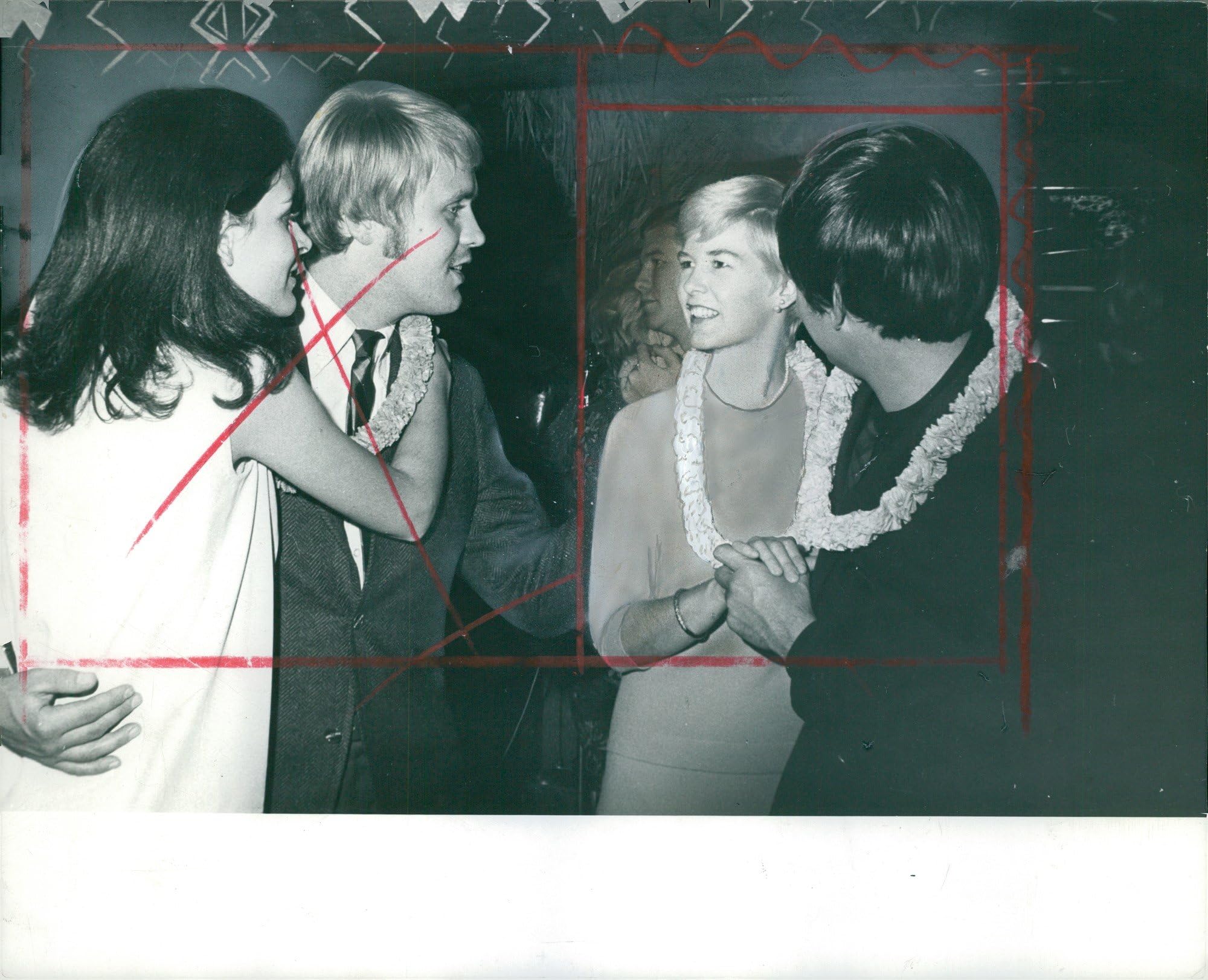 Vintage photo of Mark Slade, Melinda Riccilli, Henry Darrow and Lucy Darrow.