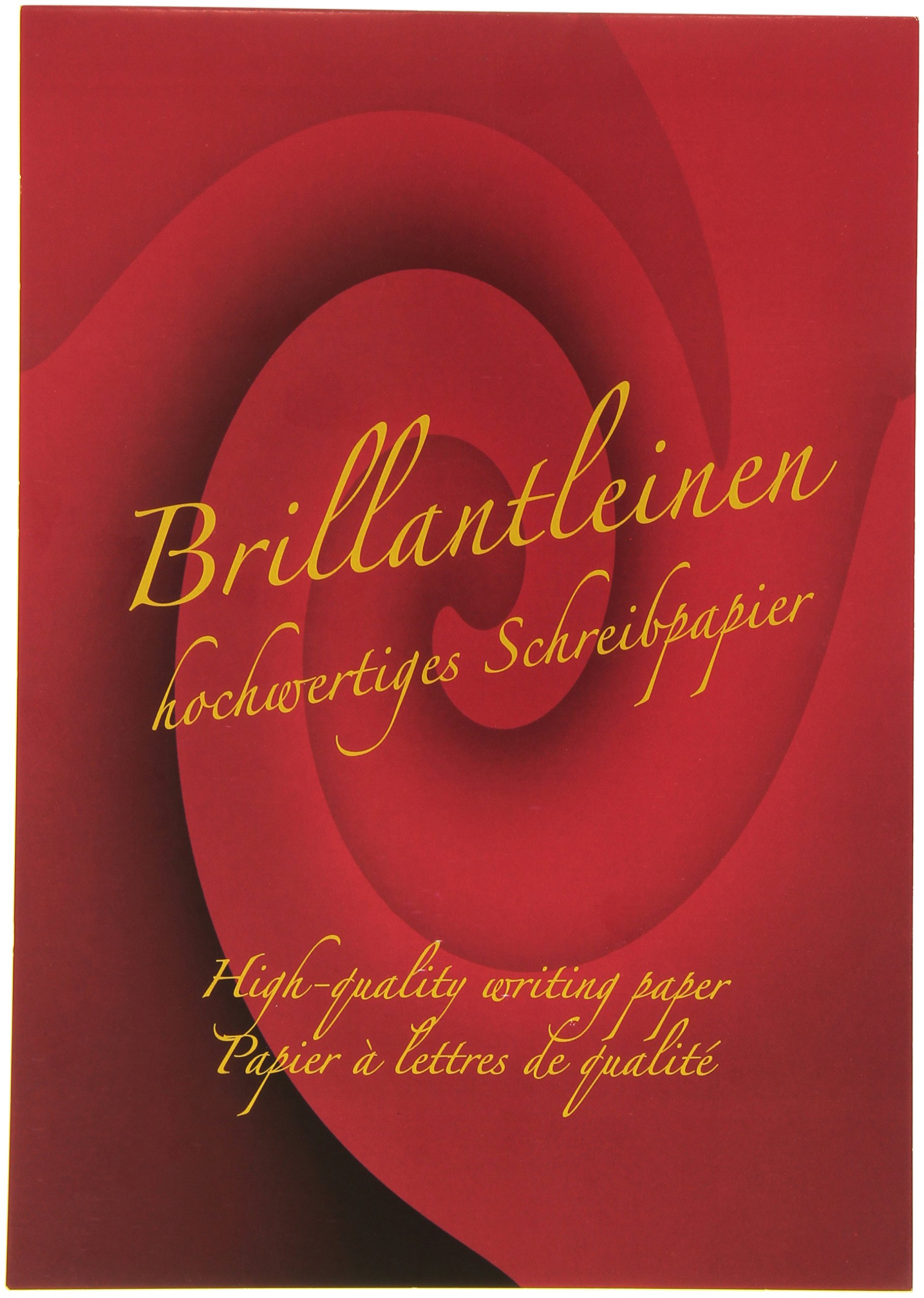 Rössler Papier 20201834 - Briljant linnen - Brievenlegger DIN A4, blanco, 50 vel, ivoorkleurig