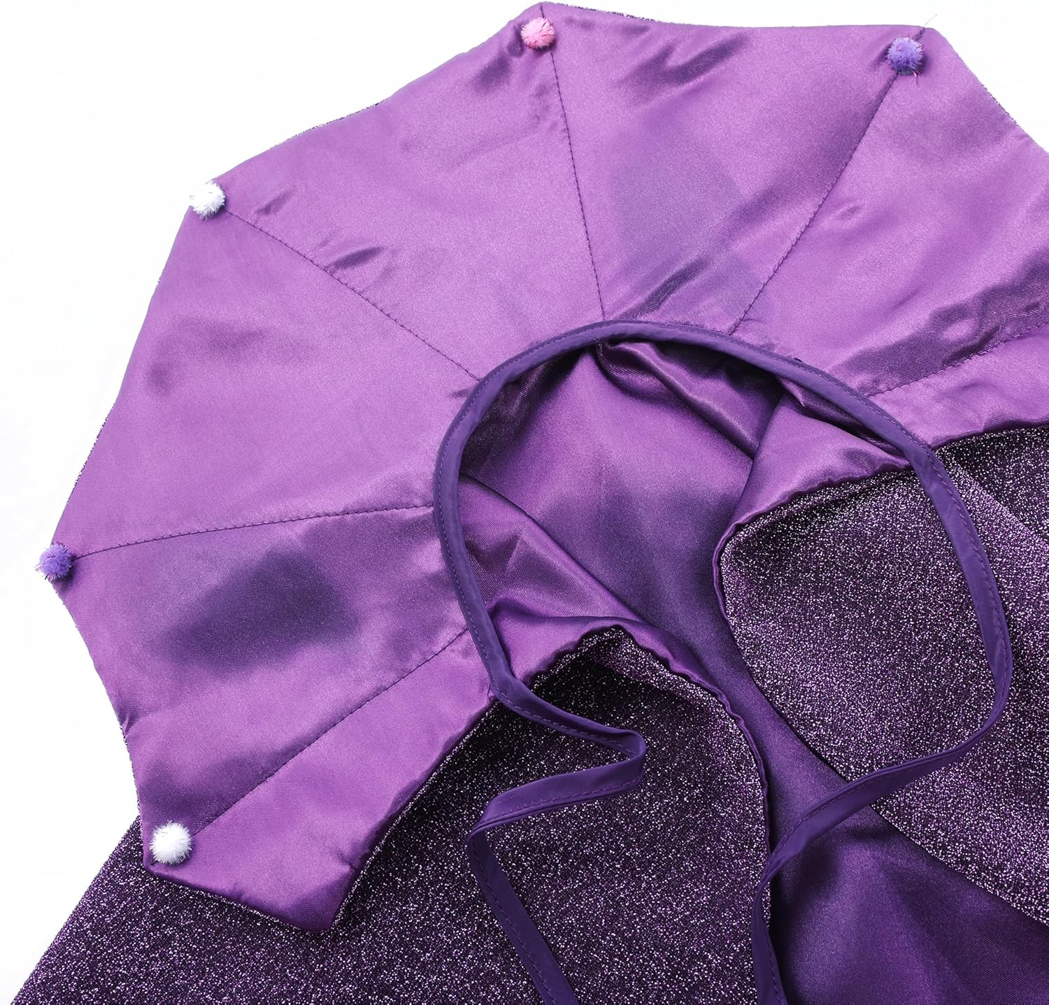 Mogoko Dog Halloween Costume Witch Wizard Cape with Hat Purple Halloween Pet Apparel Wizard Outfit for Dogs Cats Cosplay Clothes