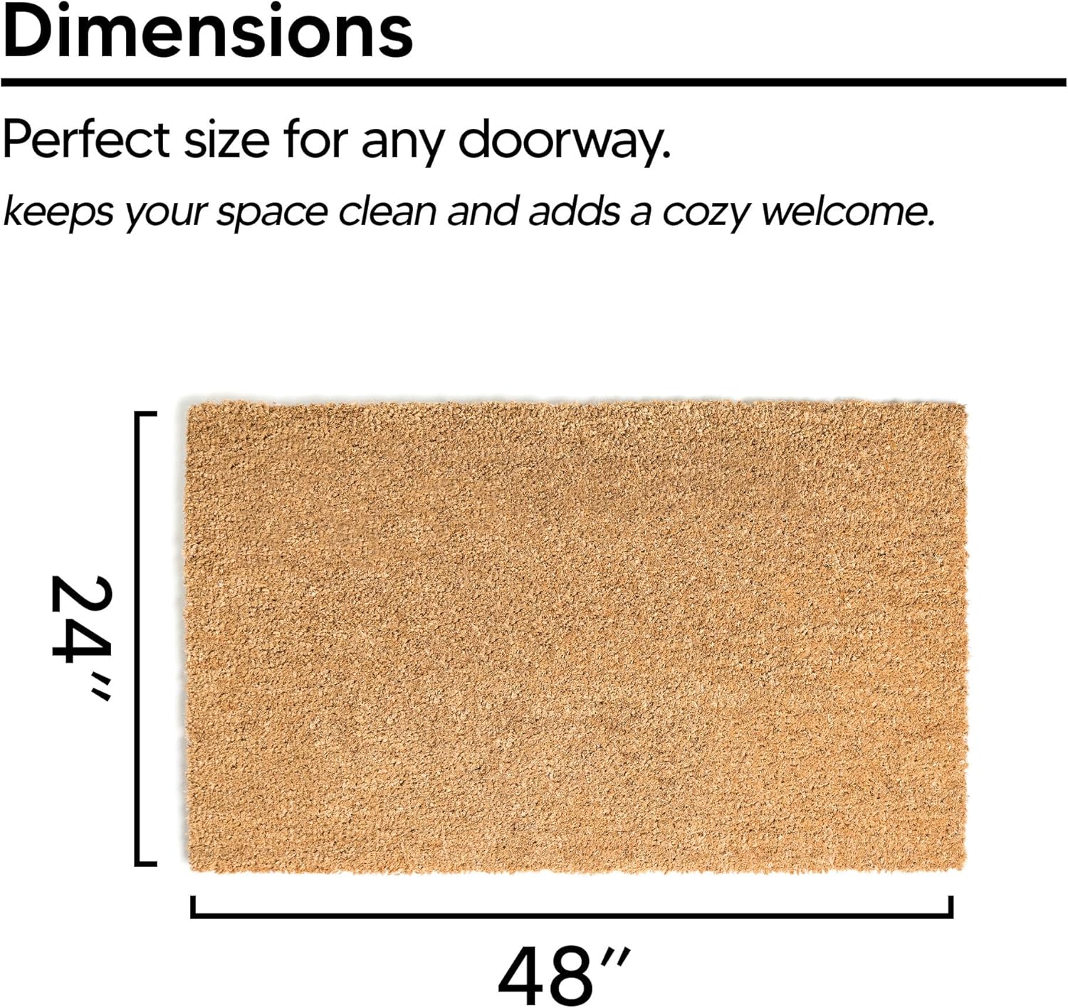 Daphne's Curations Easter Bunny 24"x48" Doormat – Cute Bunny in Basket Spring Welcome Mat Indoor Outdoor Coir Entry Rug