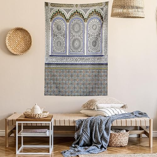 Miniatura 175 de Ambesonne Tapiz gótico, patio con hiedra encantada en la puerta antigua al bosque, colgante de pared ancho para dormitorio, sala de estar, 2-Verde