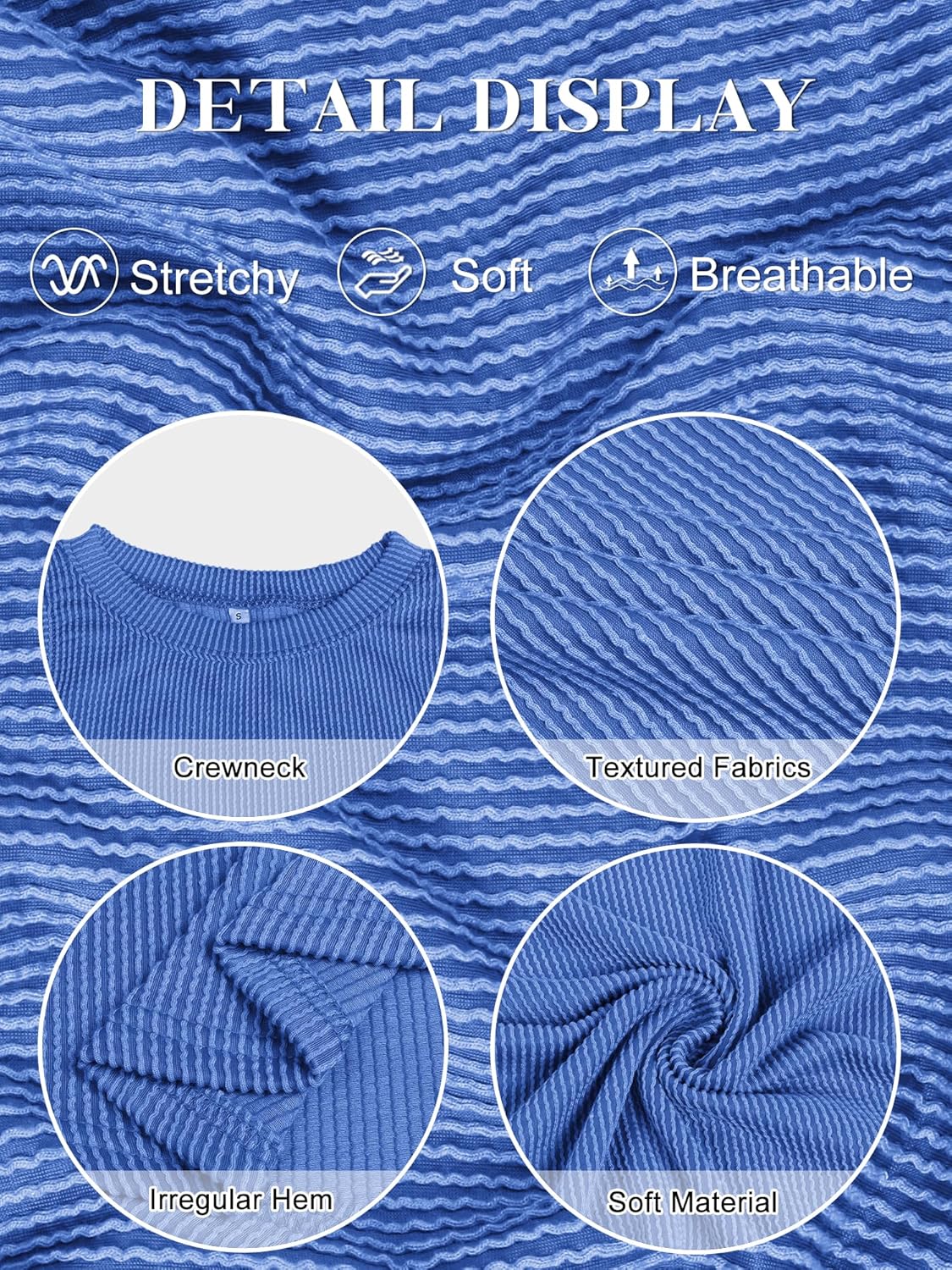 Womens Loose Fit Casual Flowy Tank Tops Crew Neck Trendy Textured Sleeveless Summer Tops Clothes Outfits 2026 - Image 6