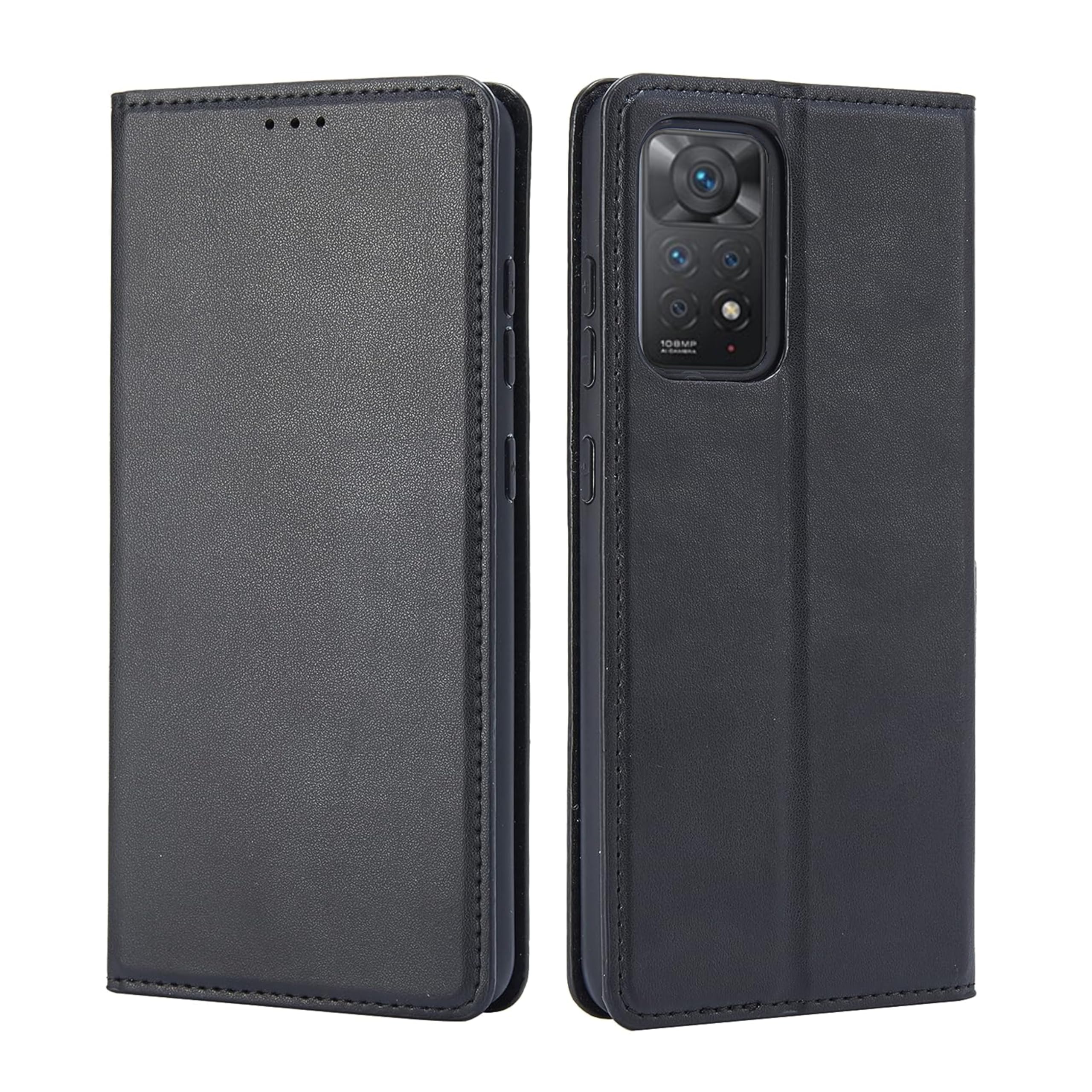 Arbuda Ultra Slim Leather Flip Wallet Back Cover Case for Redmi Note 11 Pro Plus 5G - Black (B09YVPXMWN) Amazon Price History, Amazon Price Tracker