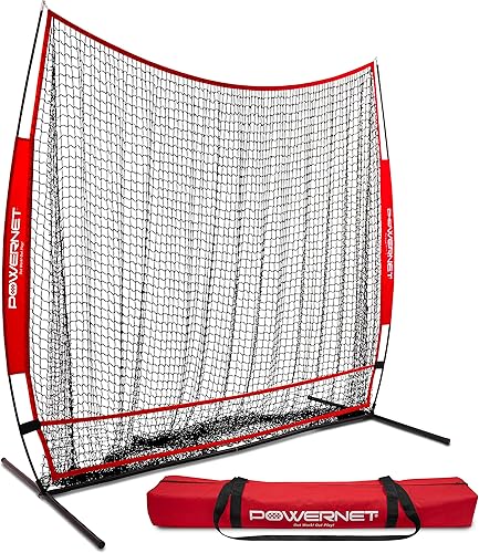 PowerNet Red de boca completa de béisbol y sóftbol de 7 x 7  2023  Boca más grande para proporcionar un objetivo más grande