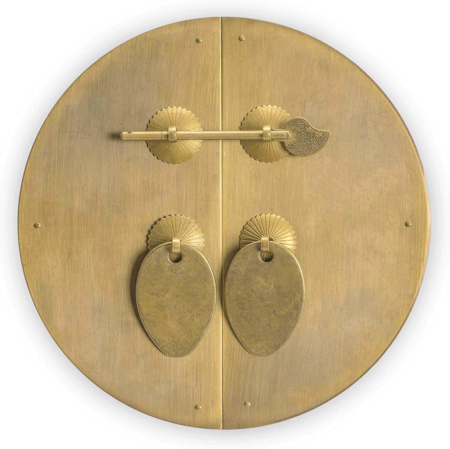 CBH Classic Round Brass Face Plate Backplate Hardware 85/8"