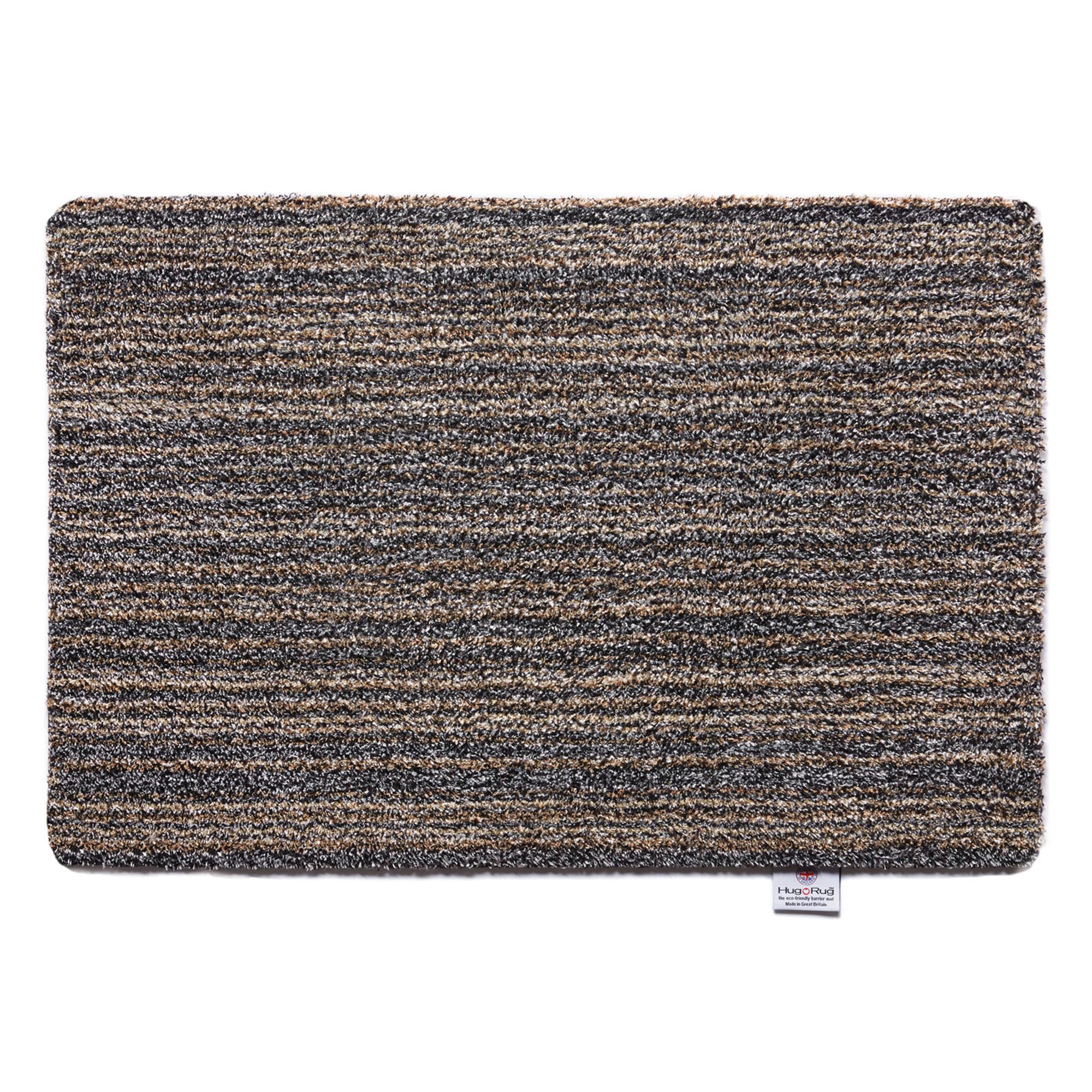 HUG RUG Washable Dirt Trapper Door Mat Kitchen Hallway Doorway, Made in the UK, Plains Candy Slate 50X75