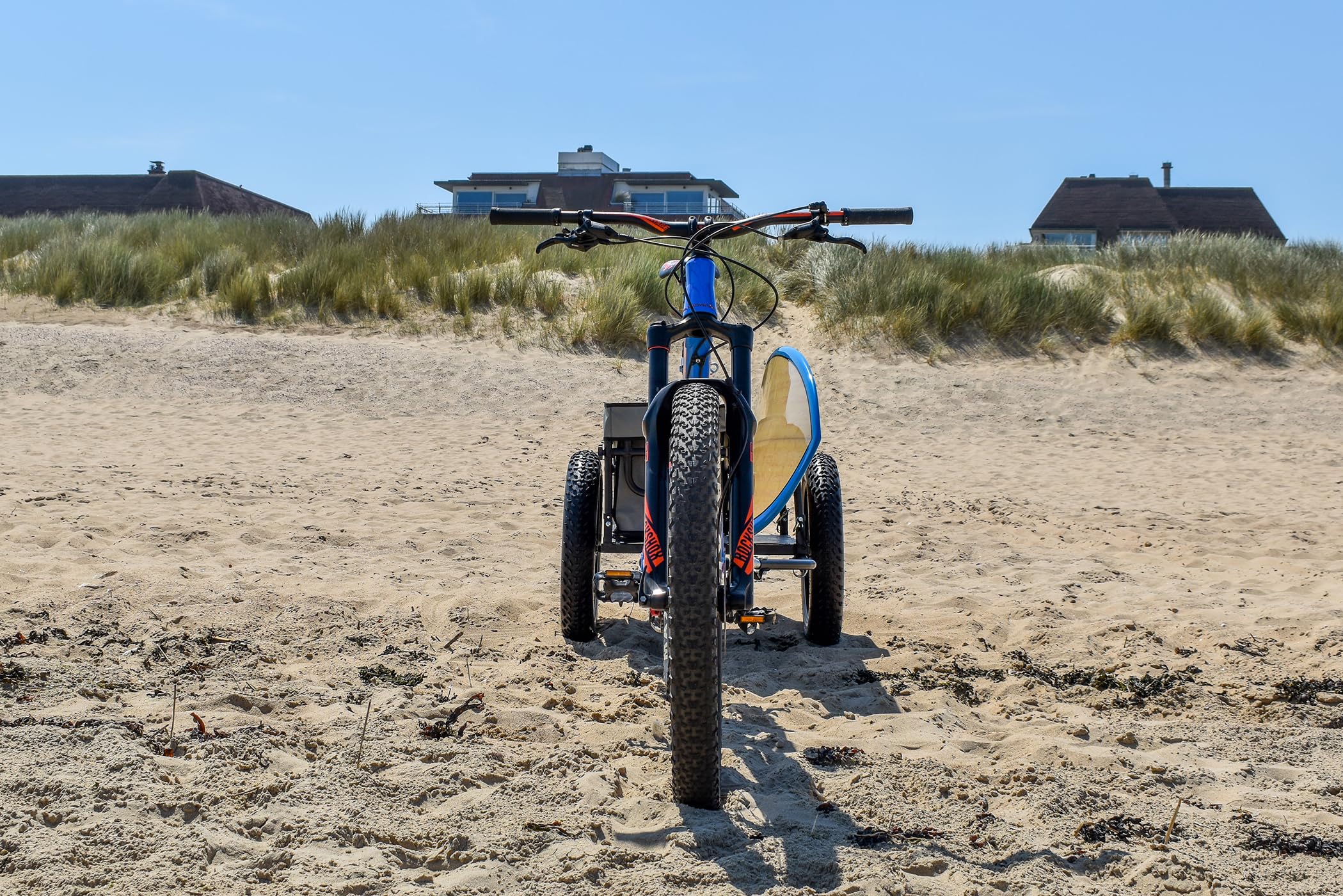 Remorque vélo Roues Fat Bike - spécial Plage