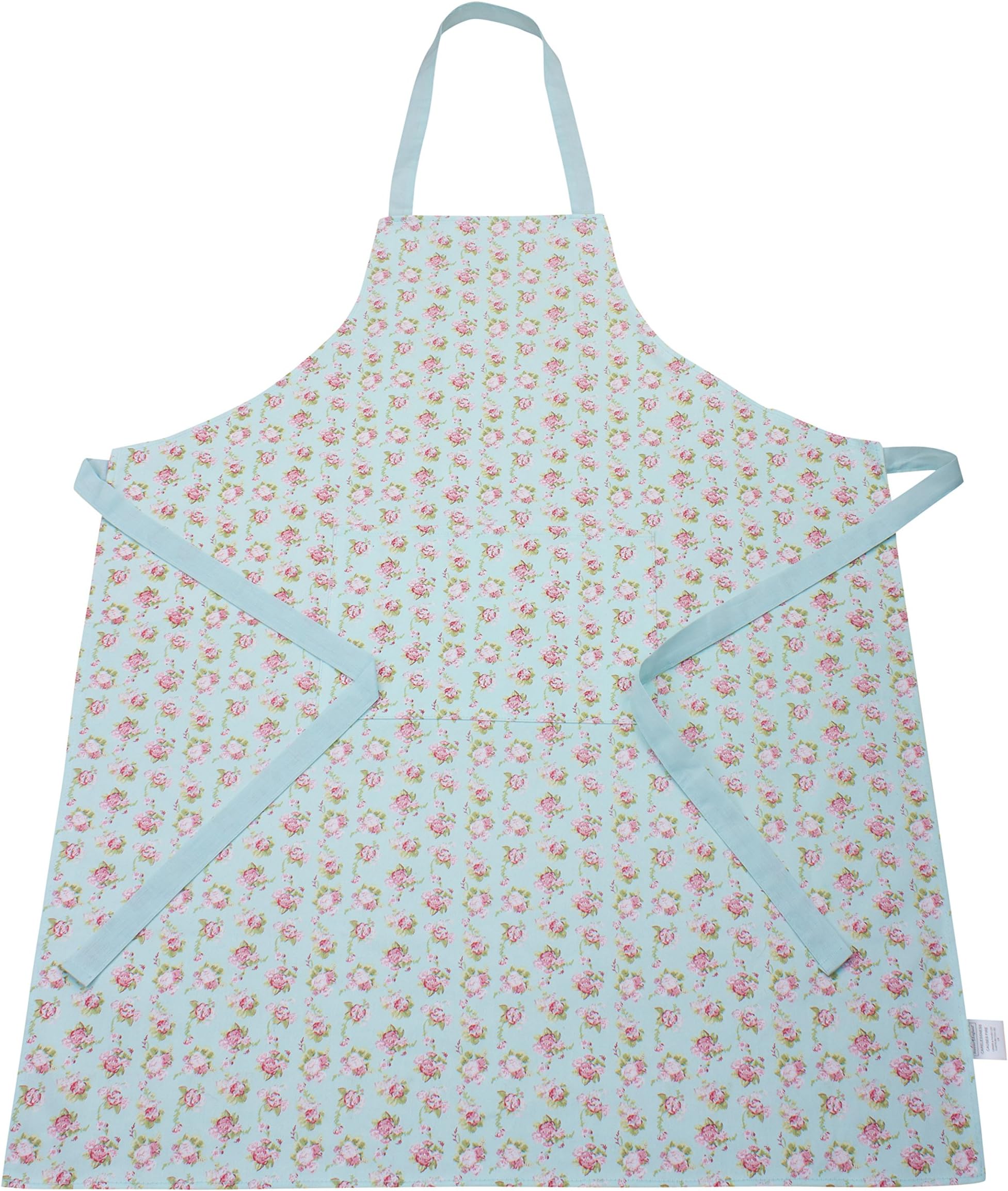 Forever England Beautiful Ladies Apron With Handy Pocket - In Martha Rose Vintage Floral Print