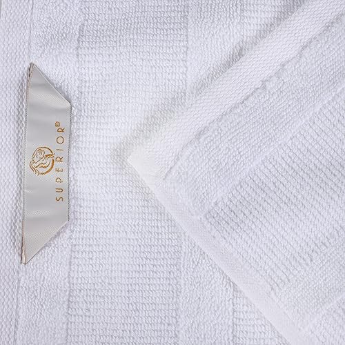 Vista 38 de Superior Roma Cotton - Juego de toallas surtidas de 6 piezas, altamente absorbentes, acanaladas, de secado rápido, para ducha, artículos básicos