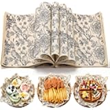 AmazingSpark 150 Pcs Deli Wax Paper Sheets for Food 8 x 10 Inch Greaseproof Waterproof Sandwich Wrapping Paper Basket Liner for Outdoor Picnic Beach Wedding Birthday Baby Shower(Flower Bird)