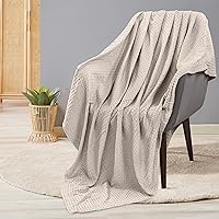 Vista 133 de Utopia Bedding Sage Green 100% Cotton Waffle Blanket 300 GSM [Full - 90x84 Inch] Soft Lightweight Breathable Bed Blanket for All Season