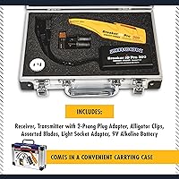 Vista 4 de Zircon Breaker ID Pro 300 Electrical Circuit Breaker Finder Kit — Transmitter, Receiver & Adapters for 120V/240V Systems, Residential & Commercial