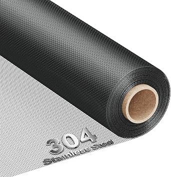 MAGZO 304 Stainless Steel Mesh Window Screen Roll 35in x 16ft - 22 Mesh