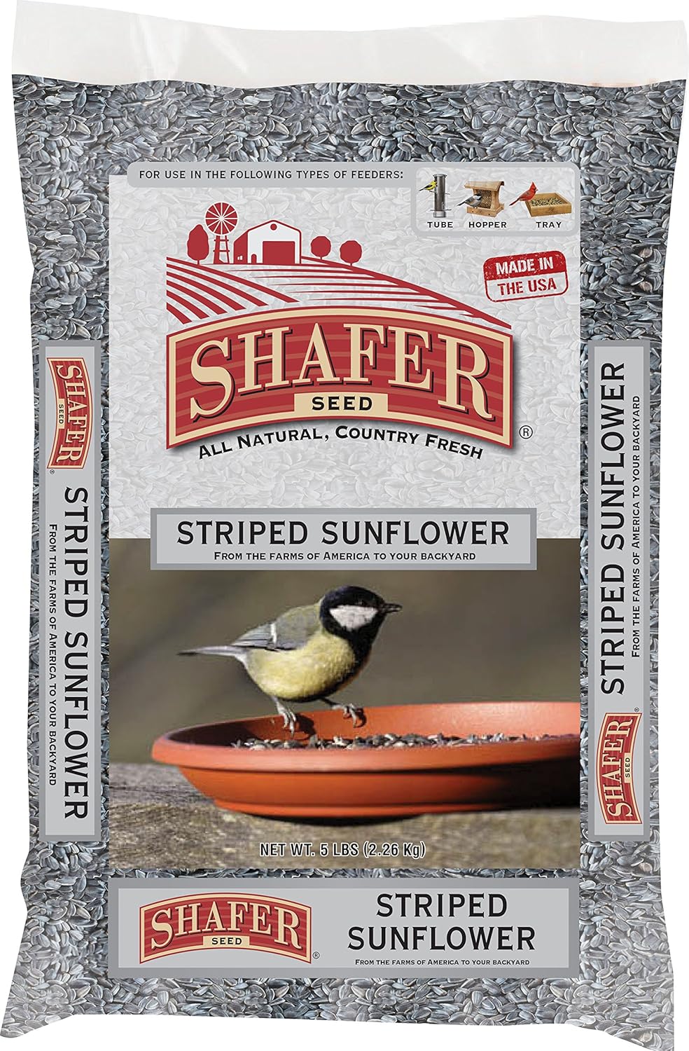 Shafer 51035 Striped Sunflower - 40 lbs