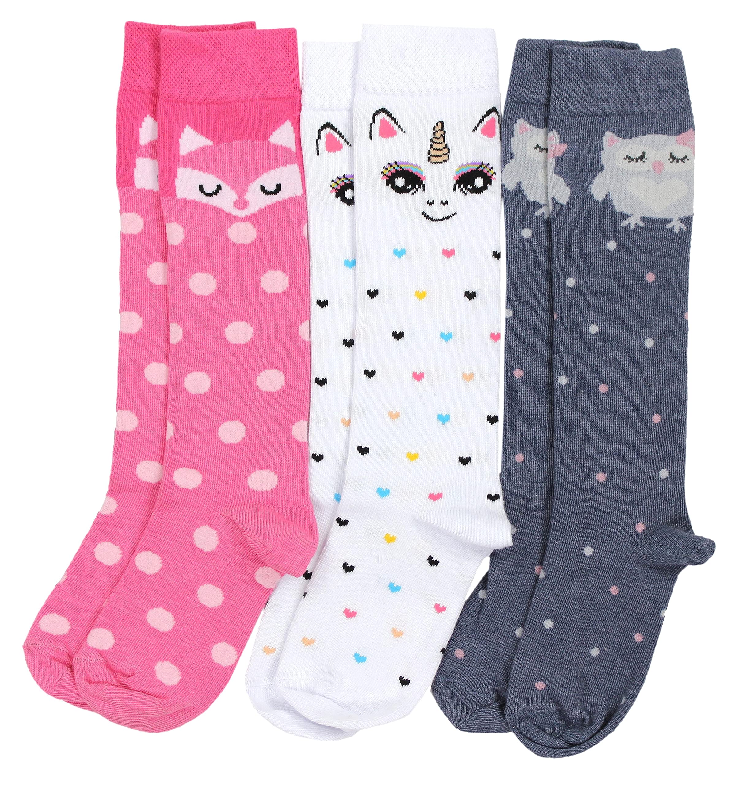 TupTam Calcetines Hasta la Rodilla para Niñas Pack de 3