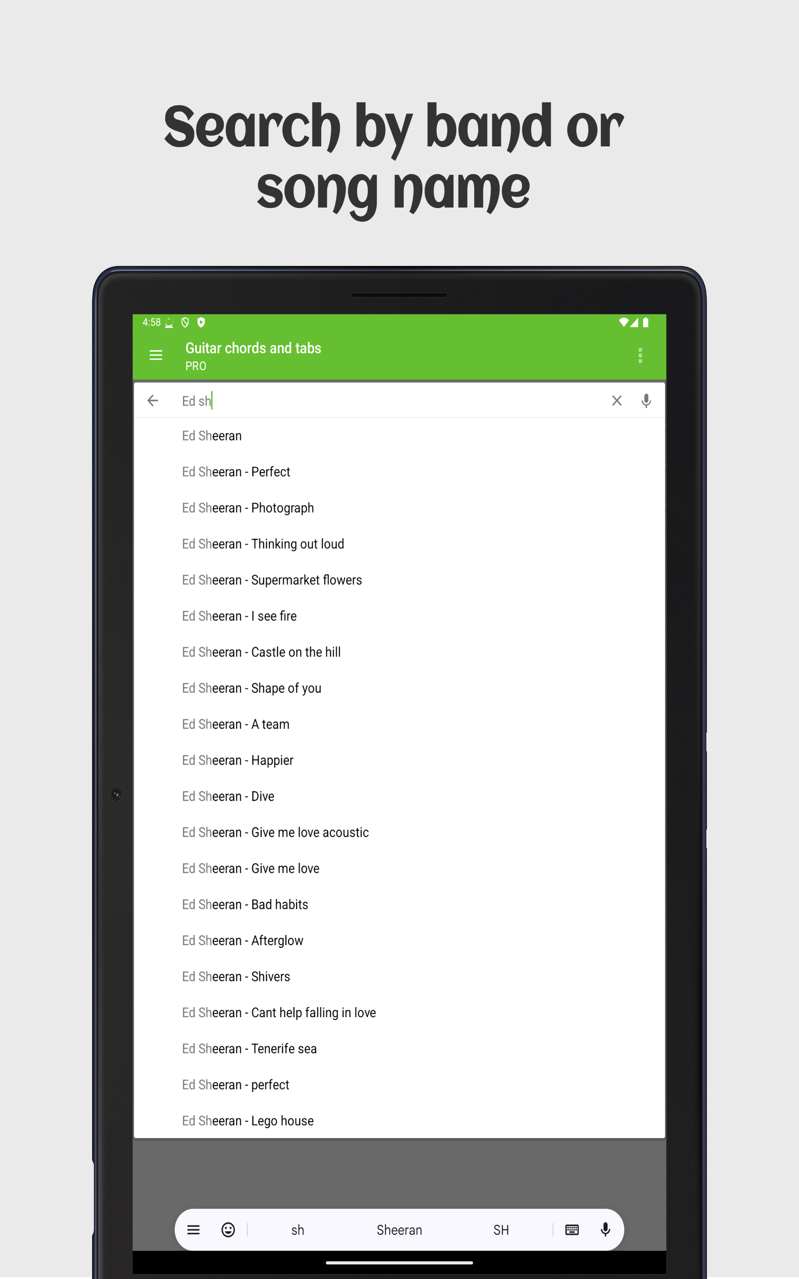 Guitar Chords and Tabs - Application sur Amazon Appstore