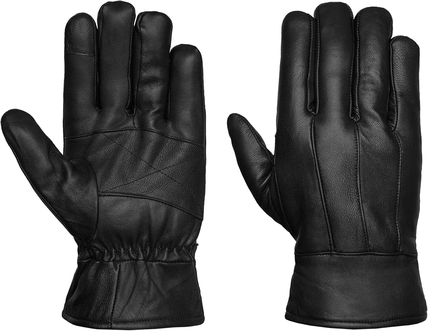 Mmk Leather Driving Gloves Touchscreen Black Leather Gloves For Men