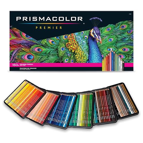 Prismacolor Premier Colored Pencils, Soft Core, Assorted Colors, 150 Count