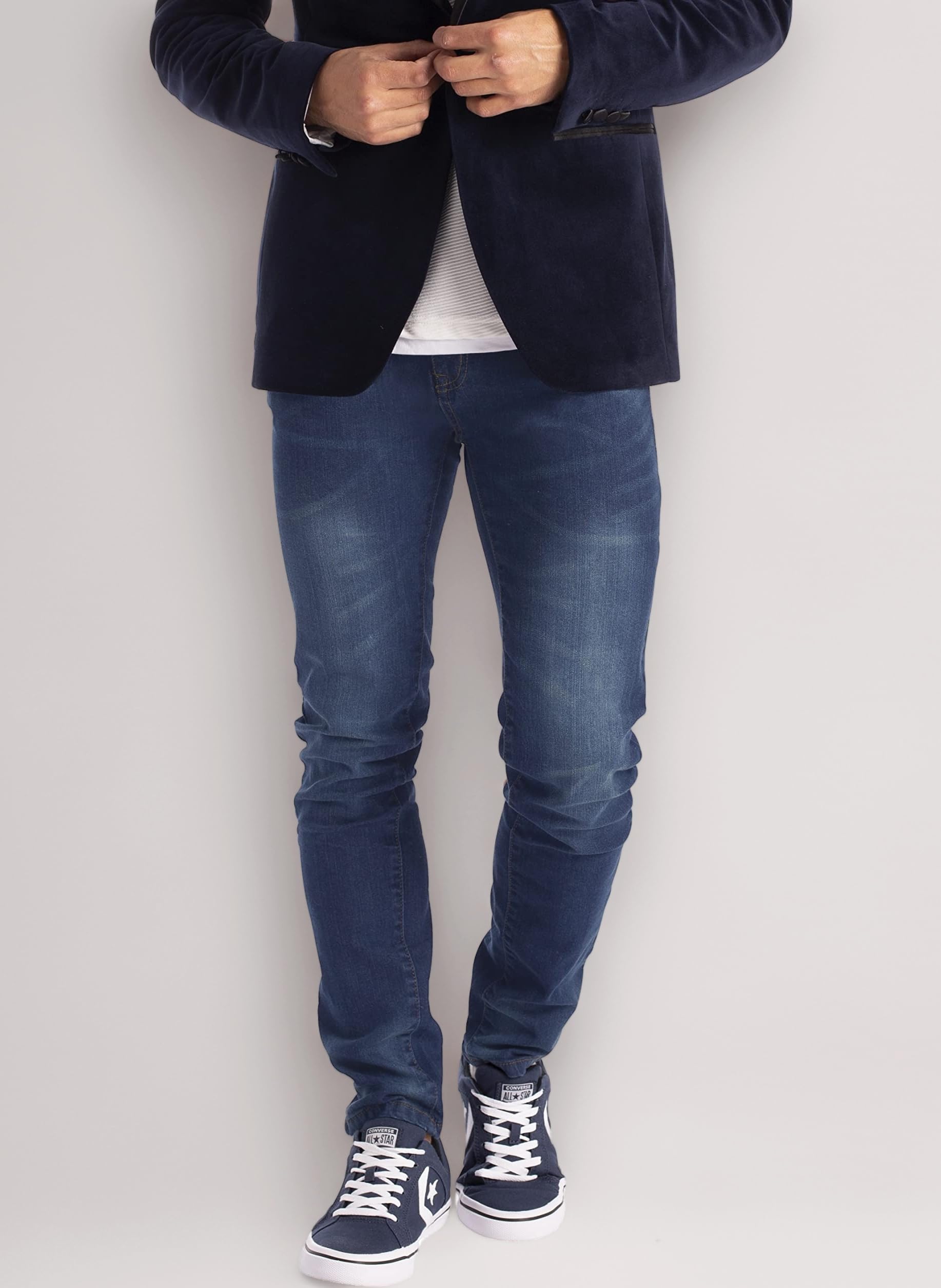 Men's Slim -Fit Jeans Stretch Straight Leg Casual Cotton Classic 5 Pocket Heavy Duty Work Denim Trousers Denim Pants All Waist Sizes Basic Denim Jeans - Discontinued Colours