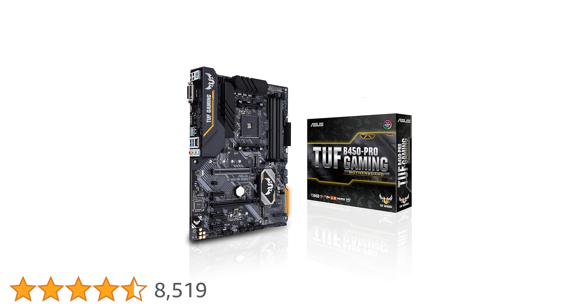 Asus TUF B450-Pro Gaming Motherboard (ATX) AMD Ryzen 3 AM4