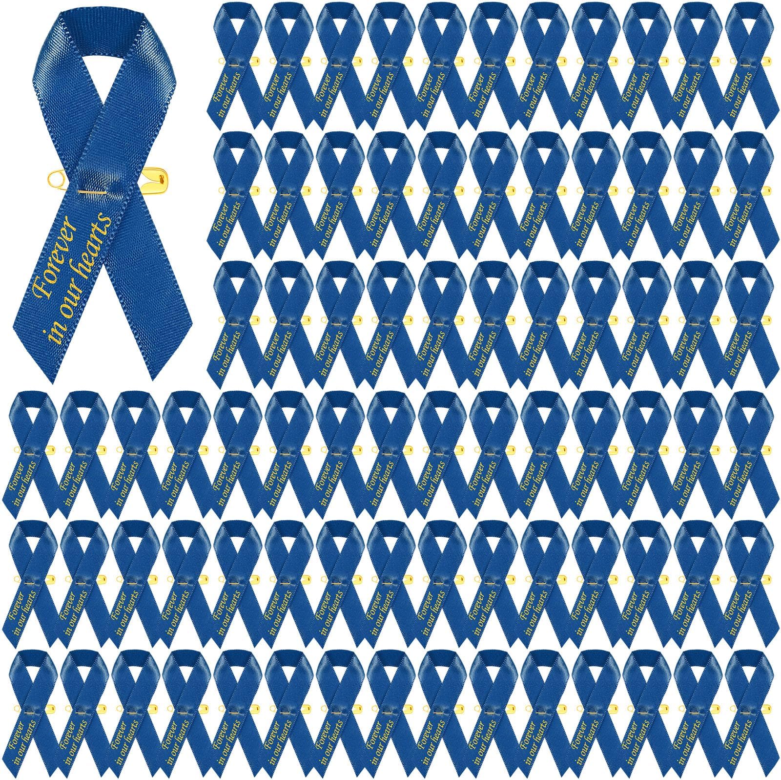 50Pcs Dove Funeral Ribbon Blue Memorial Ribbon, Funeral