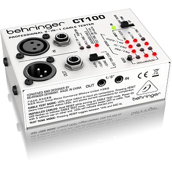 Behringer CABLE TESTER CT100 Professional 6-in-1 Cable Tester