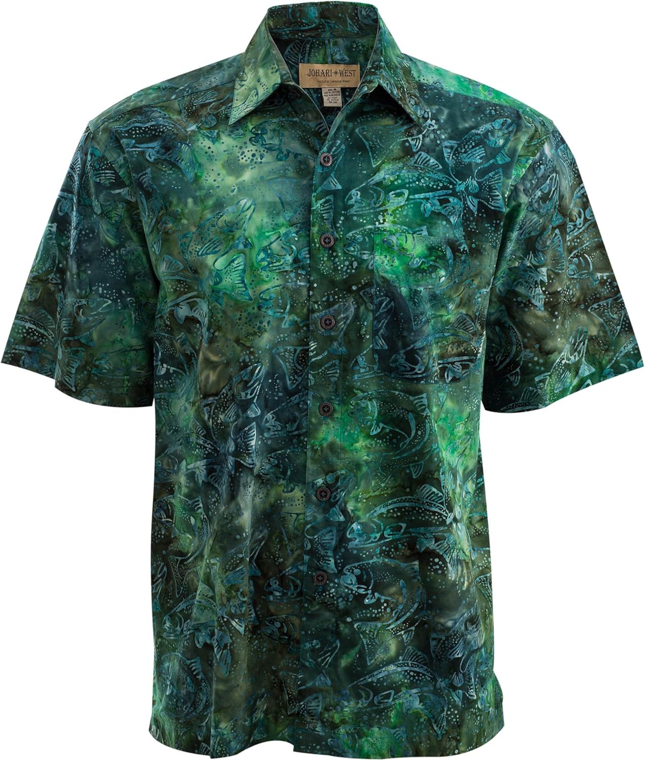 Johari West Hawaiian Style Short Sleeve Cotton Shirt