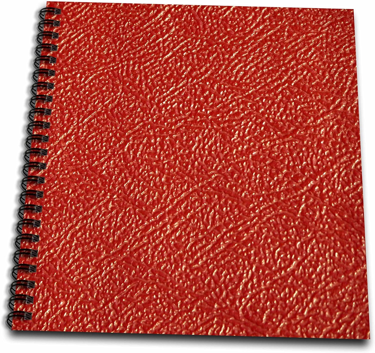 3dRose db_47840_2 Red Leather Memory Book, 12 by 12"