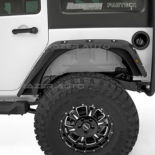 Miniatura 7 de Razer Auto Rock Crawler - Estilo de bolsillo con acabado negro liso, remache delantero+trasero, 4 guardabarros con 10 luces LED laterales (negro