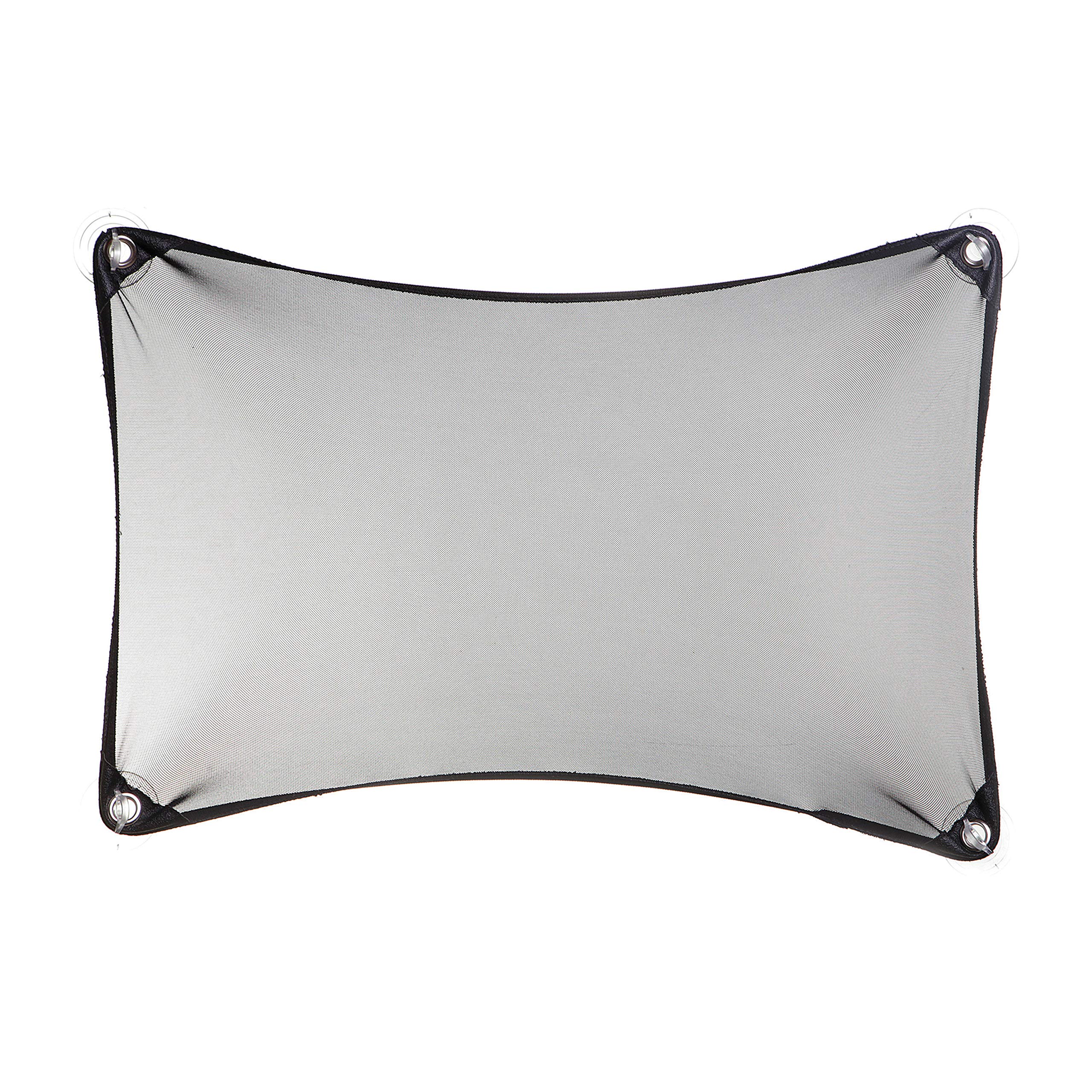 Little Chicks Custom Fit Car Window Shade, Stretchable Sun Protector Visor - Model CK102-24x17 Inch (Pack of 1), Silver/Black