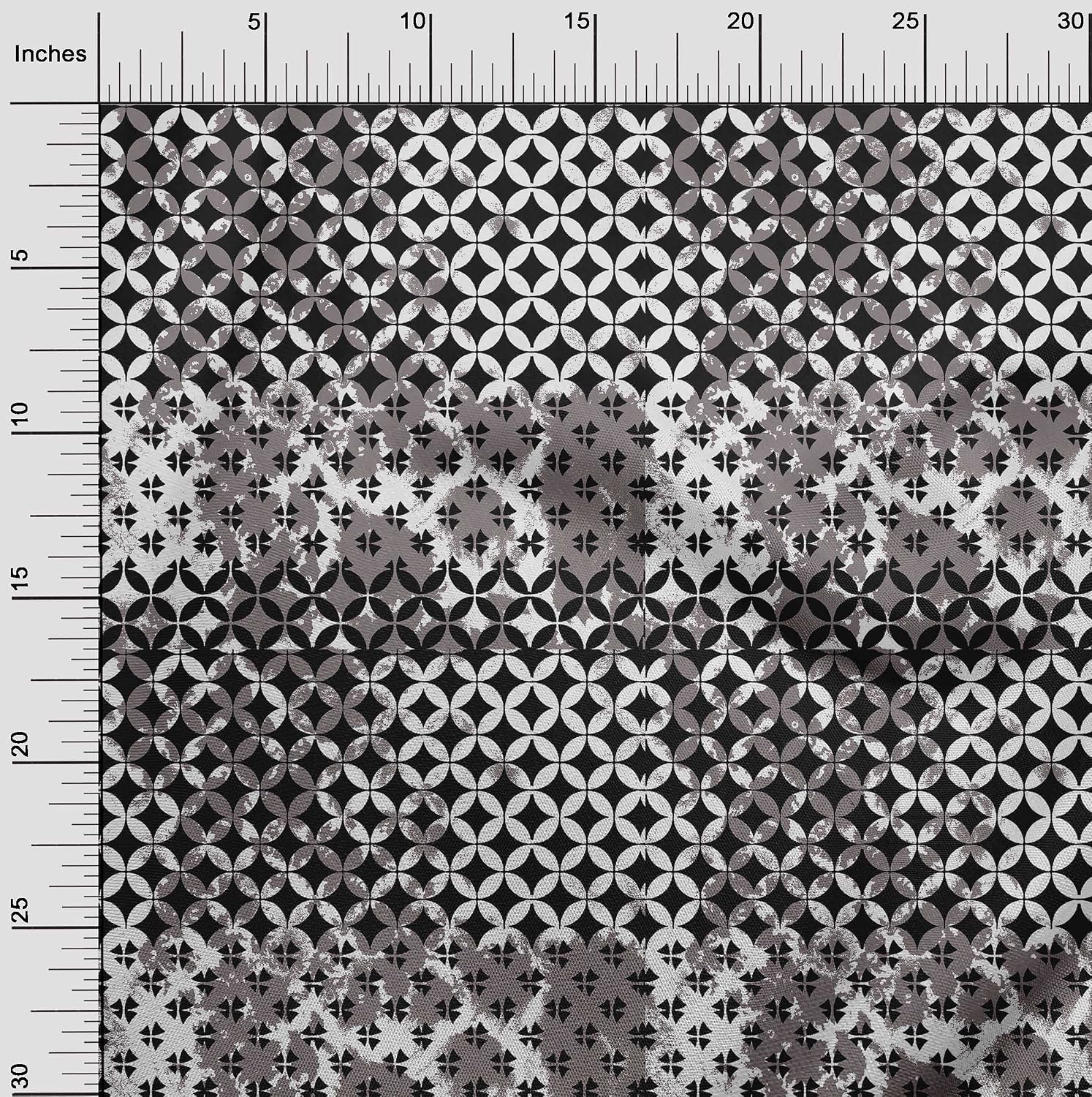 oneOone Cotton Flex Black Fabric Block Dress Material Fabric Print Fabric by The Yard 40 Inch Wide