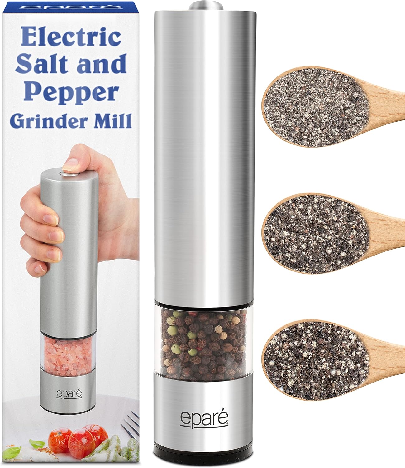 Electric Salt and Pepper Grinder Mill Battery Operated