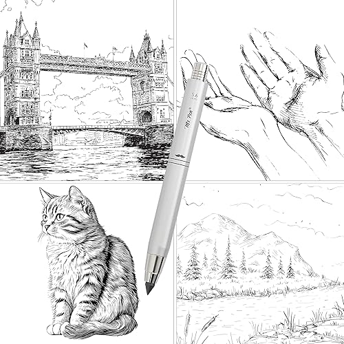 Miniatura 8 de Mr. Pen - Portalápices mecánicos de 0.220 in, lápiz de embrague, soporte de plomo de 0.220 in, soporte de plomo de embrague, lápices de dibujo