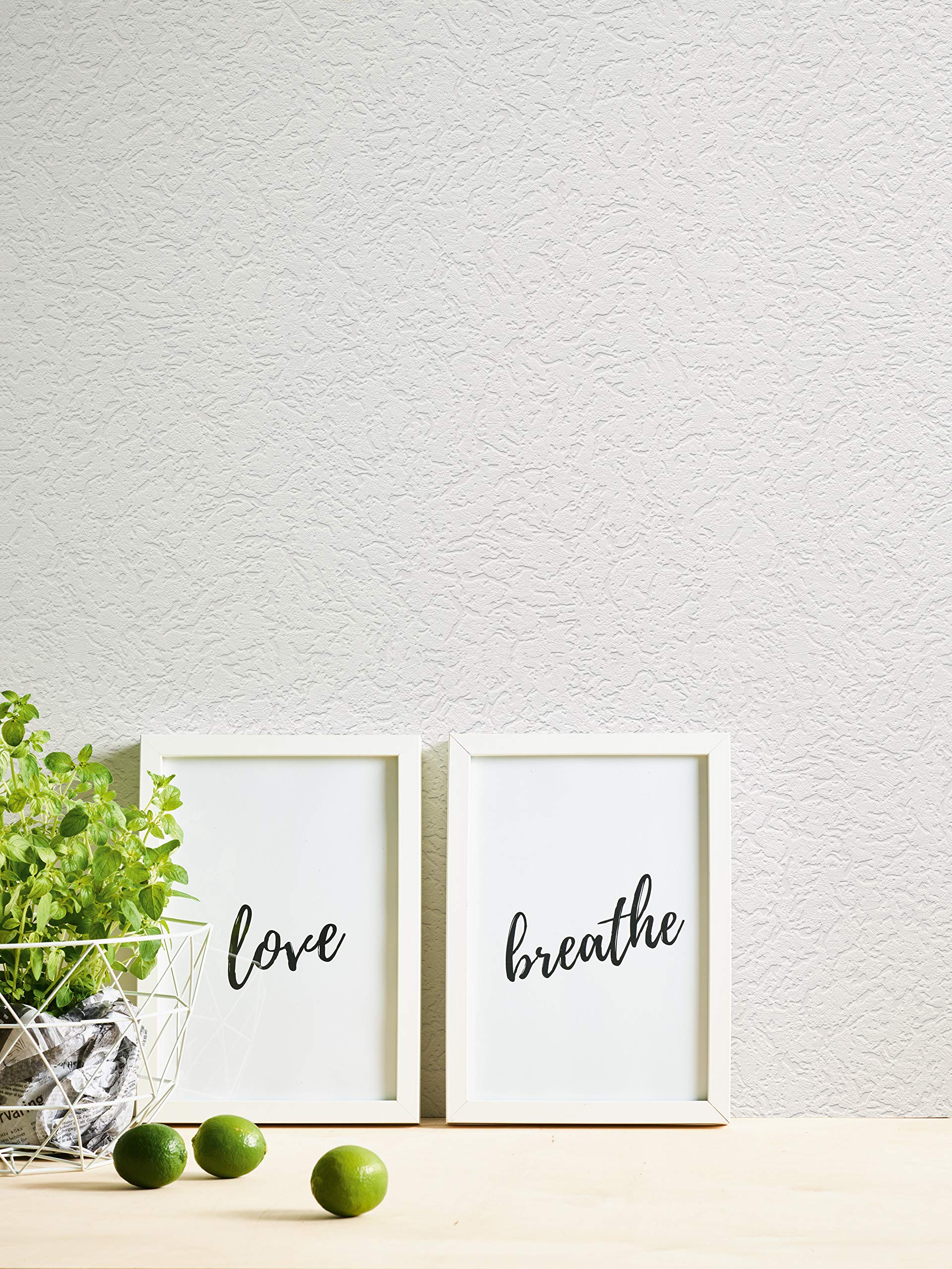 Carta Da Parati Goffrata A.S. Cr&eacute;ation 272812 - Colore Bianco | 10.05m X 0.53m