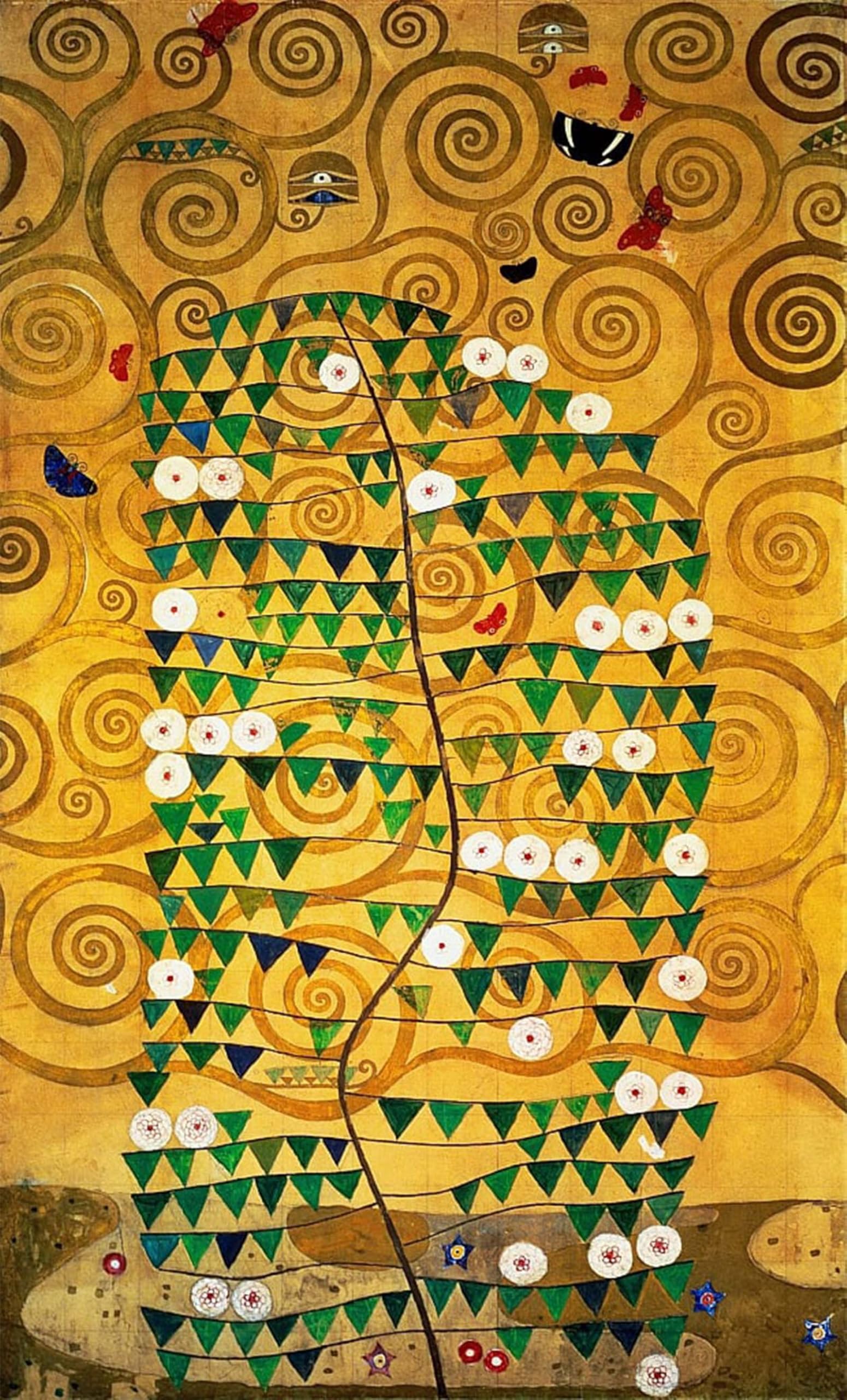 Cuadro de El Árbol de la Vida de Klimt lienzo decorativo impreso 60x90cm para salón 5