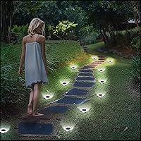Vista 4 de INCX Solar Ground Lights,16 Pack Solar Lights Outdoor Waterproof, Solar Garden Lights Landscape Lighting for Patio Pathway Lawn Yard Deck Driveway