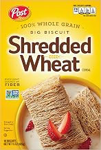 Post Shredded Wheat Big Biscuit, Whole Grain, Non-Gmo, Heart Healthy Breakfast Cereal, 15 Oz