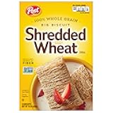 Post Shredded Wheat Big Biscuit, Whole Grain, Non-Gmo, Heart Healthy Breakfast Cereal, 15 Oz